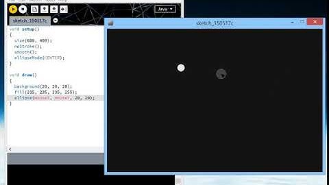 Processing Tutorial 2 - mouseXY