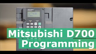 How to program the Mitsubishi D700 series VFD / AC Inverter (D720, D740)