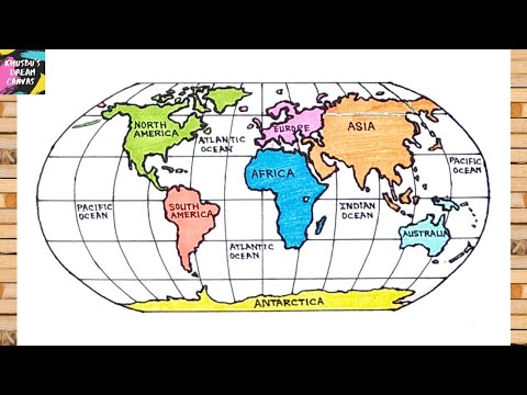 How to Draw World Map Easily | Step-by-Step for UPSC & Beginners
