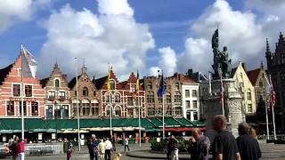 Belfry and Market Square of Bruges