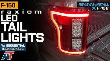 2015-2017 F150 Raxiom LED Tail Lights with Sequential Turn Signals; Smoked Review & Install