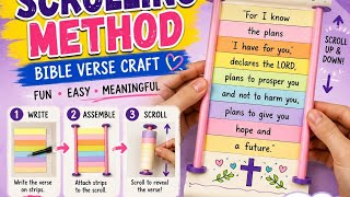 Easy Bible Verse Scroll Craft for Kids