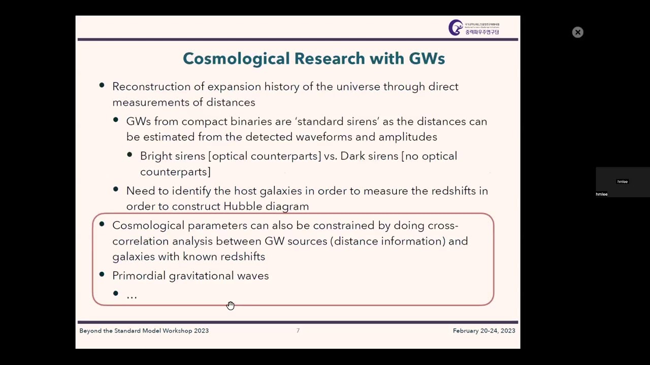 2023 CAU BSM Workshop: Prof. Hyung Mok Lee (SNU) & Dr. Young-Min Kim (UNIST)