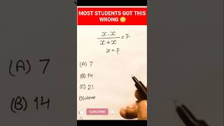 This Simple Equation Confused Everyone 😳 | x Puzzle Solution #shorts