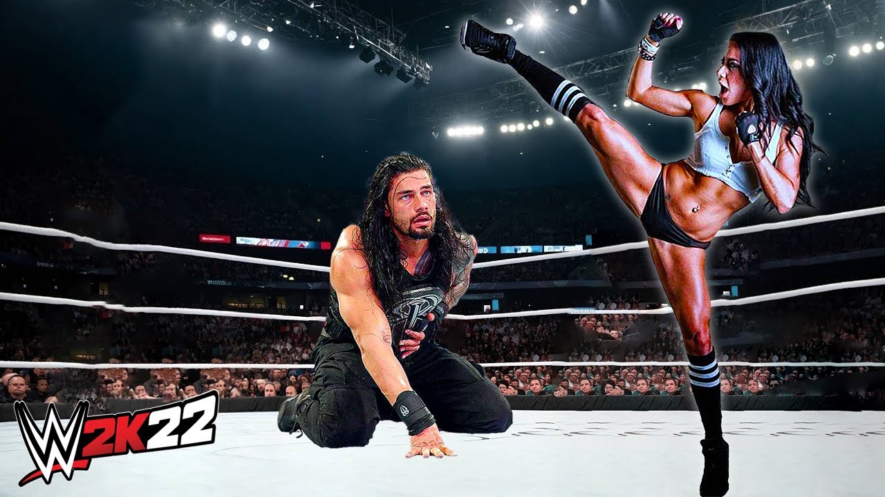 Реванш между Зиппорой Файтер и Романом Рейнсом (WWE 2K22).