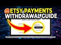 How to withdraw from Etsy Payments to your bank - Quick Tutorial