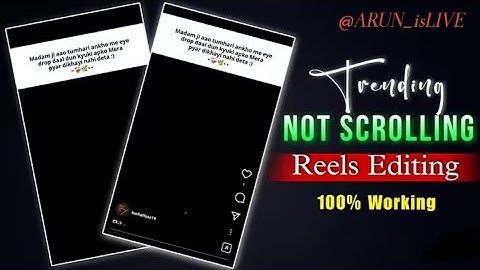 Instagram par notscroll reel kaise banaye || Black screen not scrolling reels || #notscrollingreels