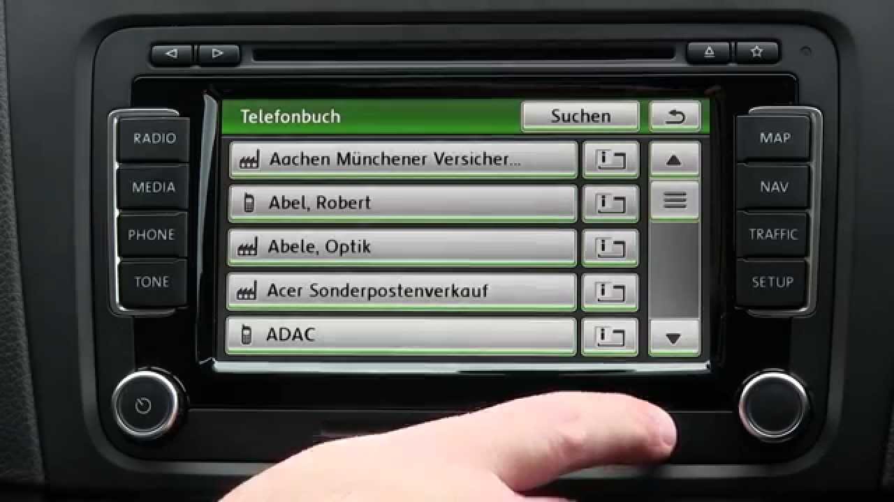 Erstkontakt VW RNS 510 Phone mit Bluetooth rSAP und HFP
