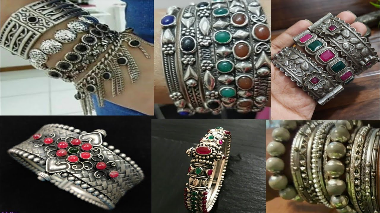 Silver Bangles designs for womens|| Beautiful designs of silver bangles || chandi ka bangles