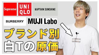 【比較】白Tのワナ！高いから良い素材とは限らない。意外とあのブランドは〇〇すぎる…
