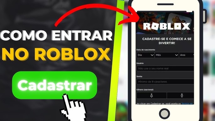 Como fazer login no Roblox no celular