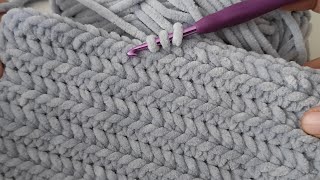 MAKE IN 3 HOURS | How to Crochet a Chenille Yarn Baby Blanket Easy & Fast for Beginners