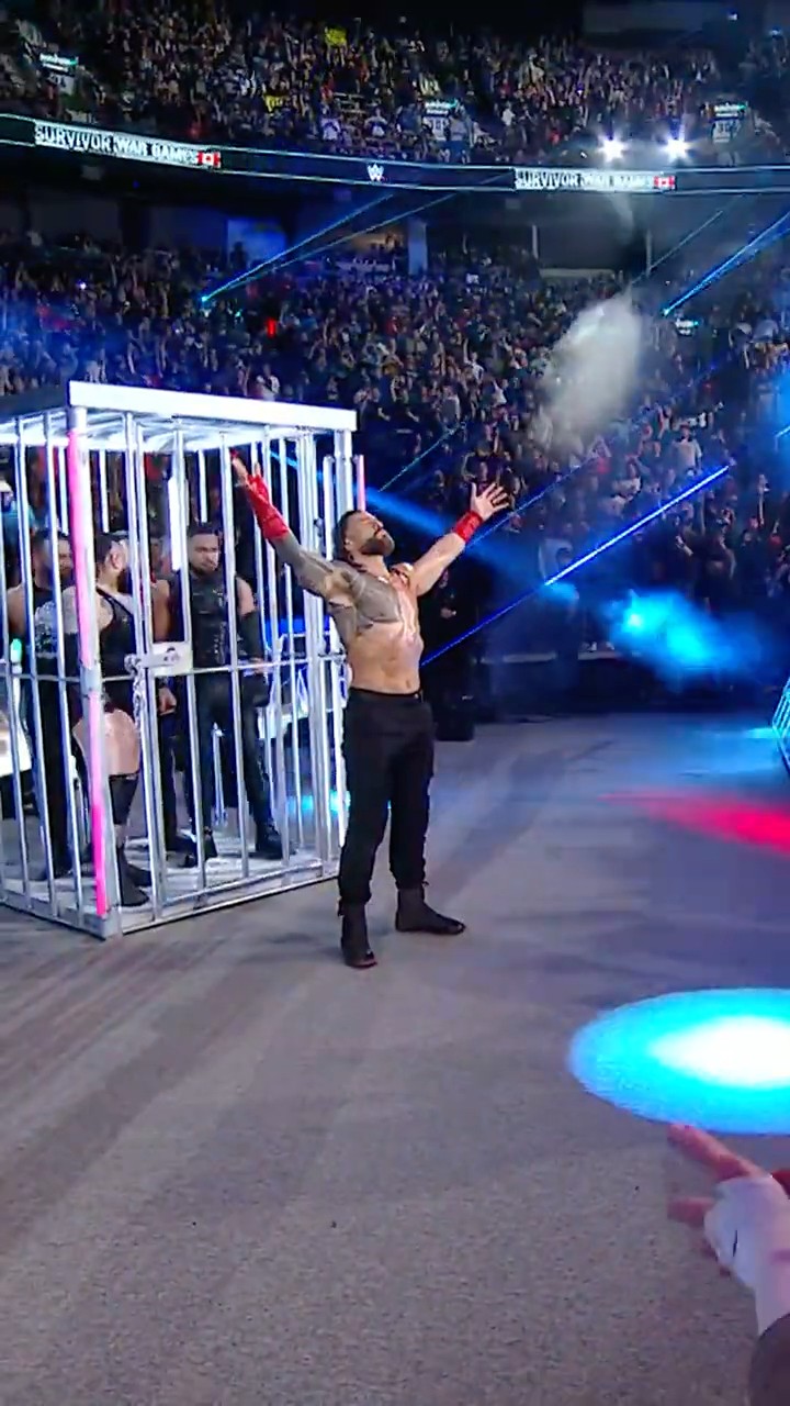 The OTC makes his presence known ☝️☝️☝️ #SurvivorSeries #WarGames