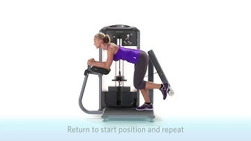 Precor - Discovery Series Selectorized Line DSL618 Glute Extension Instructional Video