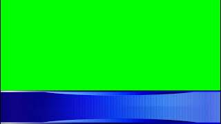 Green Screen Simple Animated Blue Color Lower Third Scroll Banner for News Channels & Multi-Use