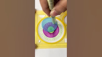Mesmerizing ASMR Spiral Art! #art #shorts #spirograph #satisfying #asmr #viralshorts #trending