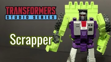 Transformers Studio Series 86 Scrapper Stop Motion 