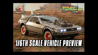 Hot Toys Back to the Future III  1/6th scale DeLorean Time Machine Vehicle Preview