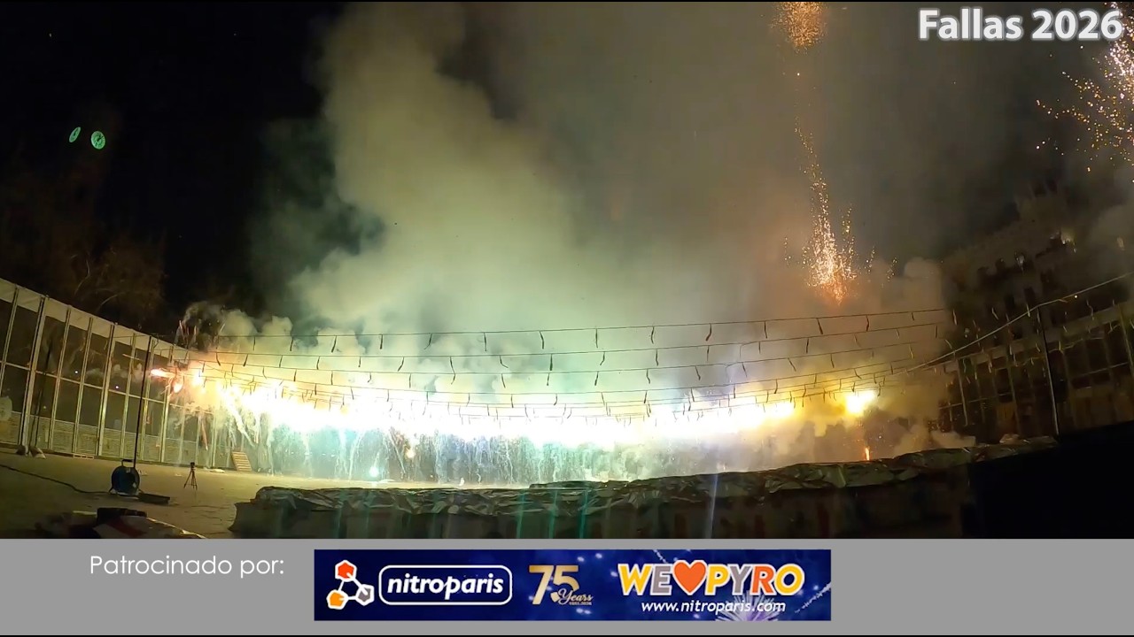 Pirotecnia Peñarroja - Mascletá Nocturna Previa Fallera - Fallas 2026 Valencia