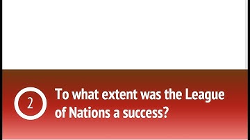 To what extent was the League of Nations a success? - Conclusion