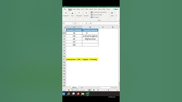 How to AutoCorrect Option in Excel || Excel Tricks || #shorts
