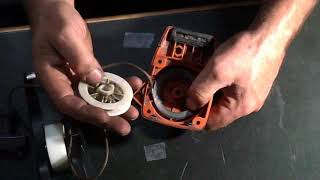 How to replace a trimmer  pull cord/string.