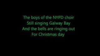 Video thumbnail of "Fairy Tale of New York- The Pogues ft. Kirsty McColl (Lyrics)"