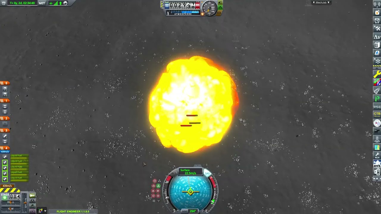Landing my Mun Rover and (almost) blowing up - Kerbal Space Program