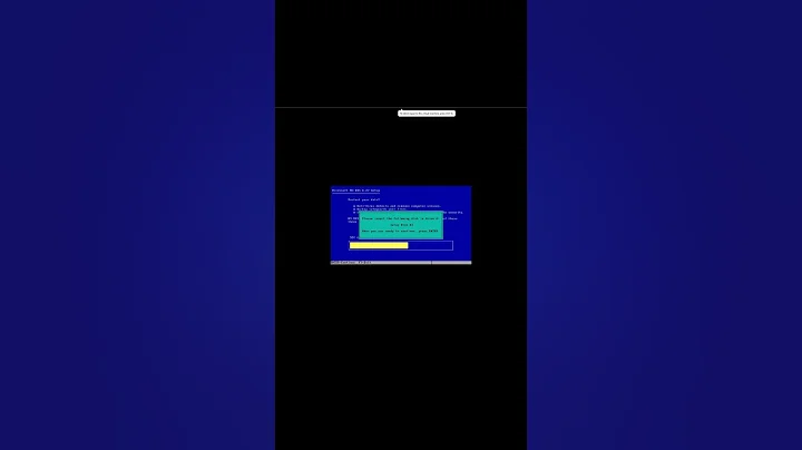 Short MS DOS installation Short version YT #msdos #vmware #Shorts