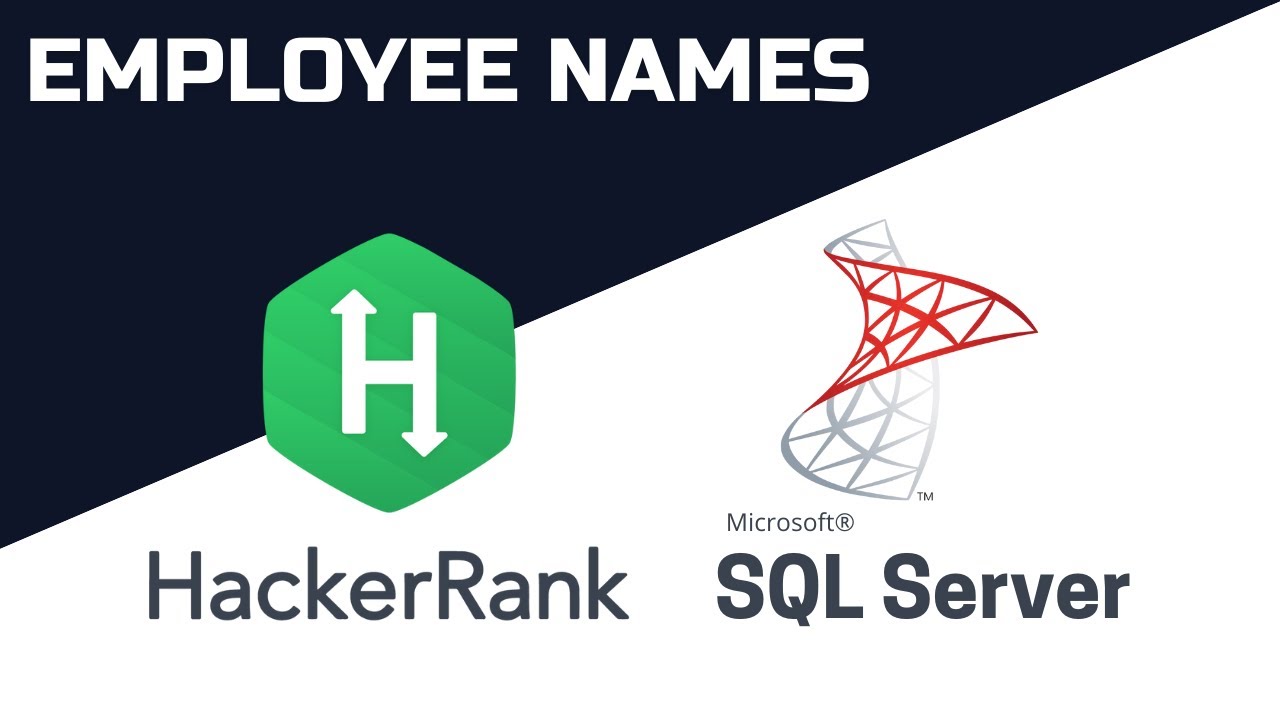 Resolvendo HackerRank SQL - Employee Names - YouTube