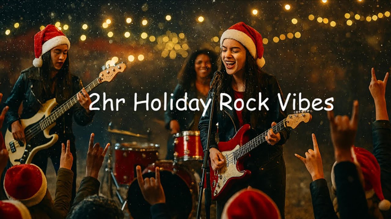 2h Festive Instrumental Rock for Holiday Vibes | Snow & Distortion ...