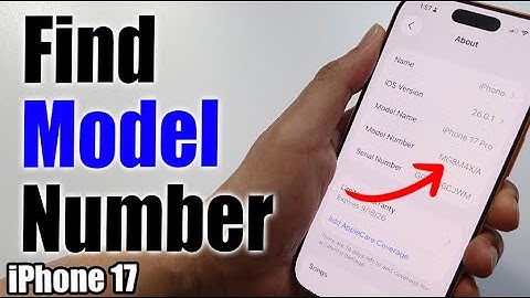 Hoe vind je het modelnummer op de iPhone 17/17 Pro Max?