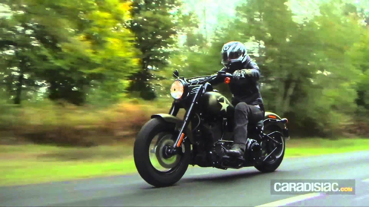 Essai Harley  Davidson  Softail  Slim  YouTube