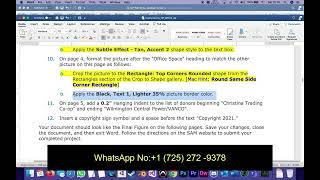NP SAM Word Module 4 Project 1A | New Perspectives Cengage Tutorial