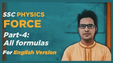 SSC Physics Chapter-3 All formula