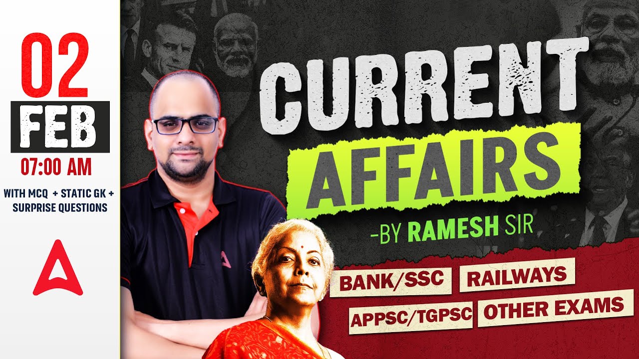 2 February Current Affairs 2026 | Current Affairs Today Telugu | Daily Current Affairs By Ramesh Sir