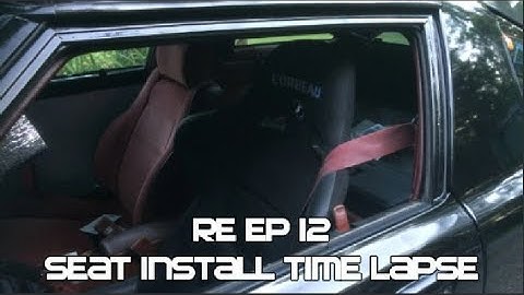 Techno Toy Tuning Seat Bracket Time Lapse Install RX-7 FB - RE EP 12