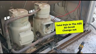 BoobyTrapped Trane tandem 3DScroll compressor change out was a real PITA!