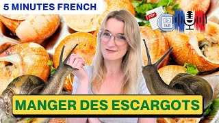 Manger des escargots - Eating Snails | 5 Minutes Slow French with Subtitles