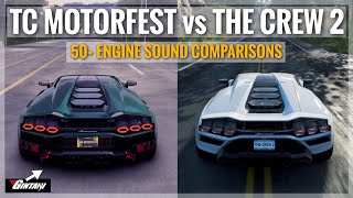 50+ The Crew Motorfest Car Sounds vs The Crew 2 (Comparison) Best Engine Sound improvement ever!