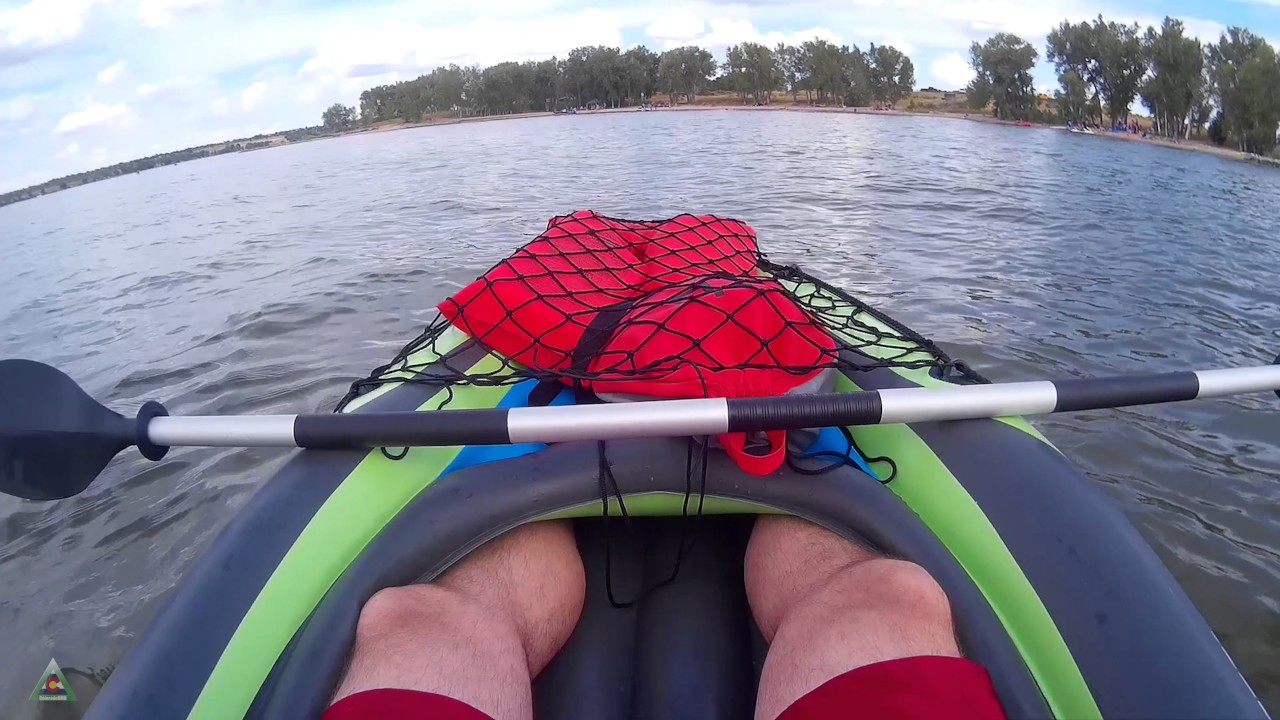 Review: Intex Challenger K1 Kayak 1-Person Inflatable Kayak Set YouTube