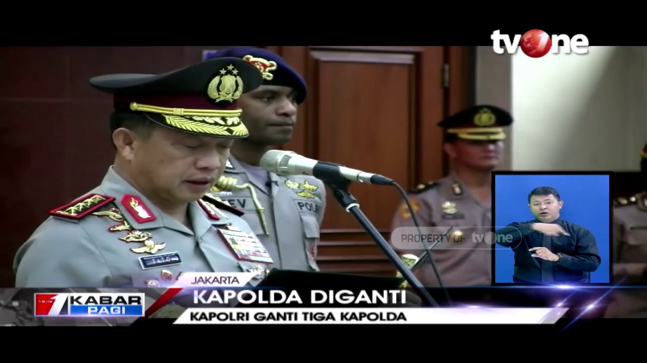 tv one live streaming free Rotasi Jabatan, Kapolri Ganti Tiga Kapolda Secara Bersamaan