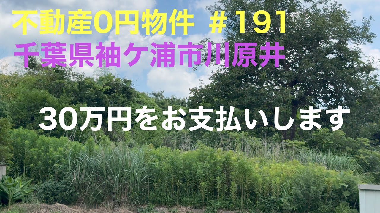 不動産0円物件 ＃191 千葉県袖ヶ浦市川原井