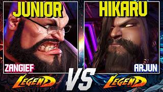 HIKARU (Arjun) vs JUNIOR (Zangief) – RANK #1 ZANGIEF vs NEW CHARACTER! ⚡ INSANE SF6 BATTLE