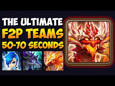 FASTEST 100 F2P Team For Dragon Abyss Hard in Summoners War