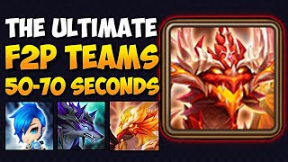 FASTEST 100% F2P Team For Dragon Abyss Hard in Summoners War