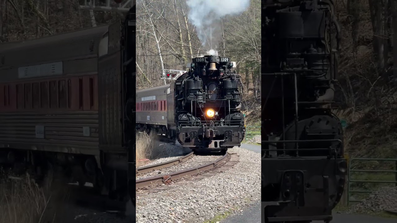 Western Maryland 1309 rounding the corner at Cash Valley #trains