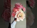 Aesthetic rose making from tissue paper| paper flower making| #shorts #craft