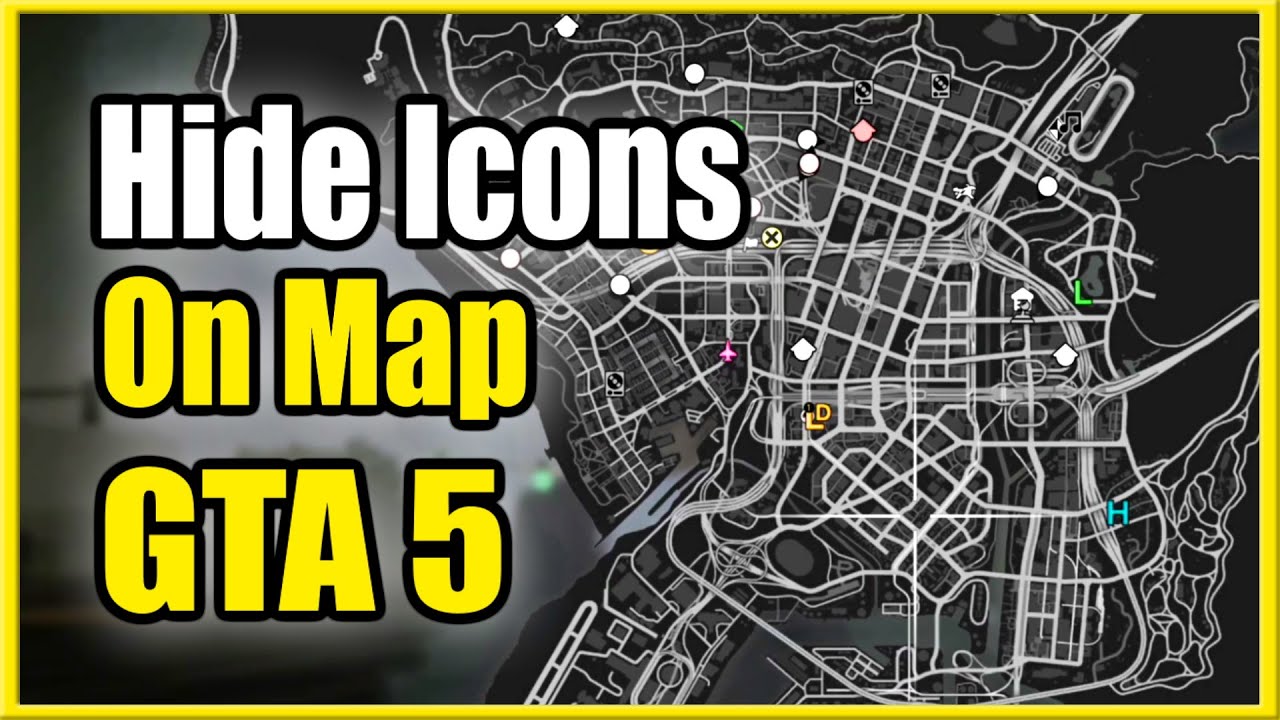 How to Hide Icons on Map in GTA 5 Online Jobs, Events, Other (Remove Blue  Markers!) 