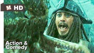 Pirates of Caribbean 3 Hindi At World's End Jack vs Devy Jones